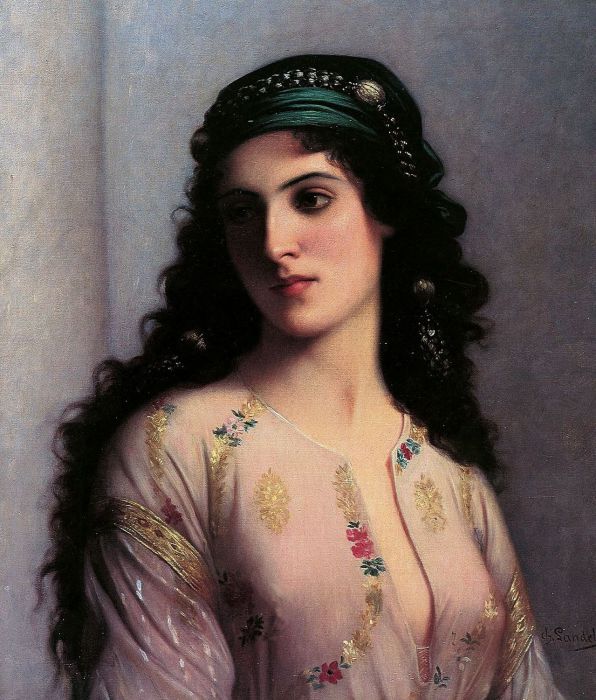     (A Jewish Girl of Tangiers),   (Charles Landelle).