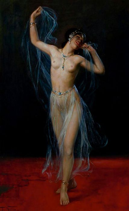    (Frederick Vezin), 1859-1942    (Schleier Tanzerin) (Veil Dancer).