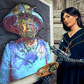 Робот-гуманоид создал портрет королевы Елизаветы II
