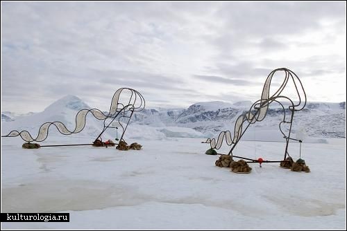 Скульптура, путешествующая на айсберге. Арт-проет Апа Верхеггена