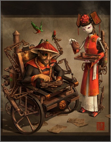 Китайский стимпанк в иллюстрациях Джеймса Инга