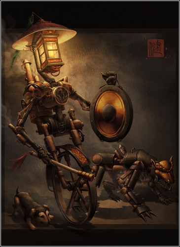 Китайский стимпанк в иллюстрациях Джеймса Инга