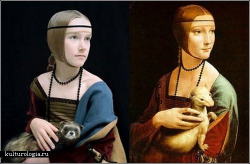 ««Дама с горностаем», Леонардо да Винчи, 1490