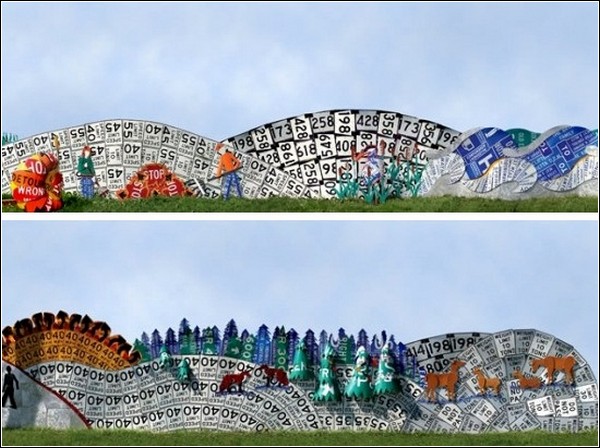 «Читай между знаками»: забор-инсталляция в Пенсильвании