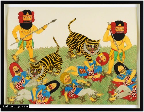 Разноцветные и усатые воины с картин Мэтта Лейнса (Matt Leines)