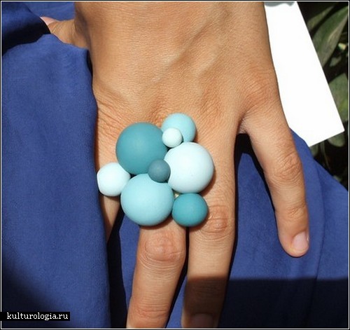 Кольца-атомы Atomium rings из полимерной глины