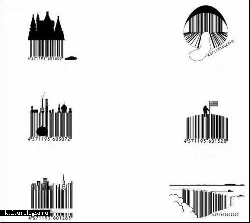 Дизайнерские штрих-коды для товаров от японской корпорации D-barcode