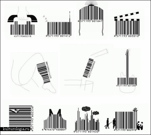 Дизайнерские штрих-коды для товаров от японской корпорации D-barcode