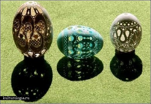 Скульптуры из яичной скорлупы