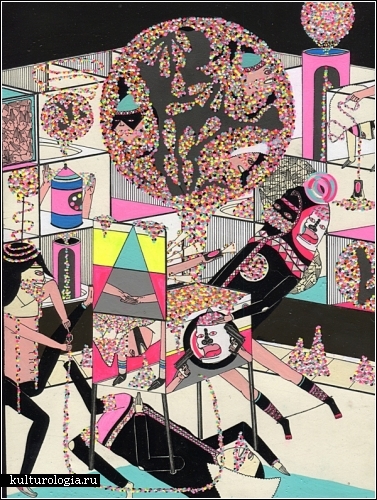 Пестрый психоделический арт австралийского художника Kill Pixie (он же Mark Whalen)