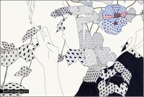 Рисунки цветными ручками японского художника Косуке Икеды (Kosuke Ikeda)
