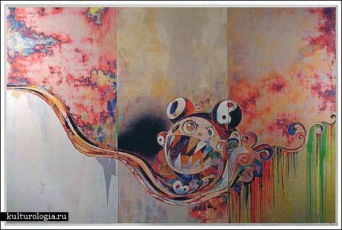 Психоделический поп-арт японского художника и мультиплакатора Такаси Мураками (Takashi Murakami)
