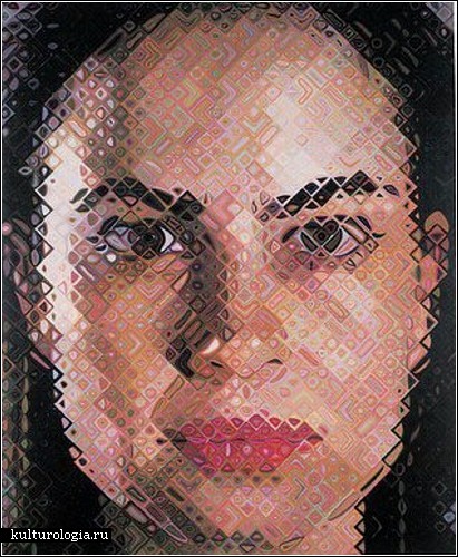 Фотореалистические портреты художника Чака Клоуза (Chuck Close)