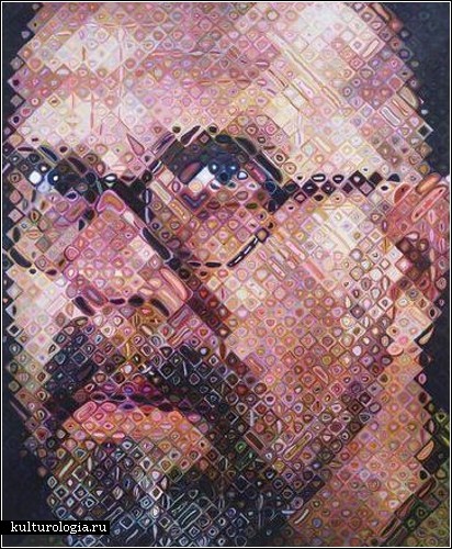 Фотореалистические портреты художника Чака Клоуза (Chuck Close)