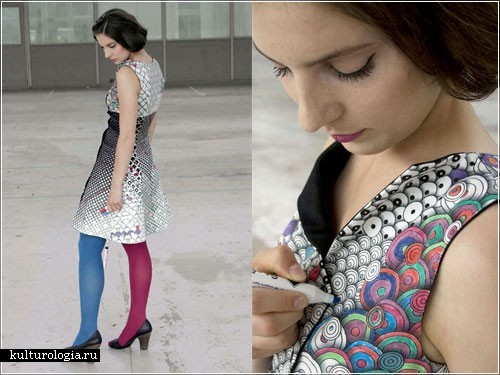 Colour-In dress от дизайнеров Berber Soepboer и Michiel Schuurman