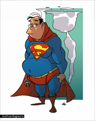 Карикатуры супергероев Дональда Соффитти (Donald Soffritti)