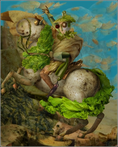 «Наполеон на картошке» (художник Ju Duoqi)