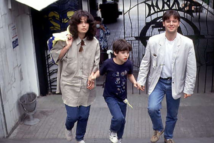 Валерий Тодоровский с женой и сыном.