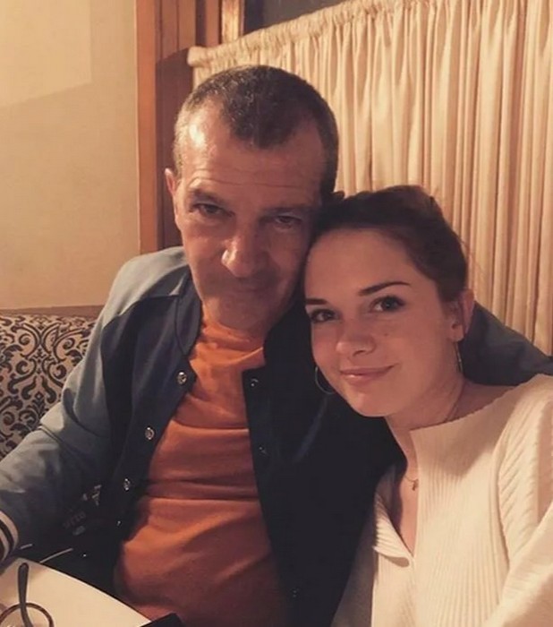 Антонио Бандерас с дочкой.