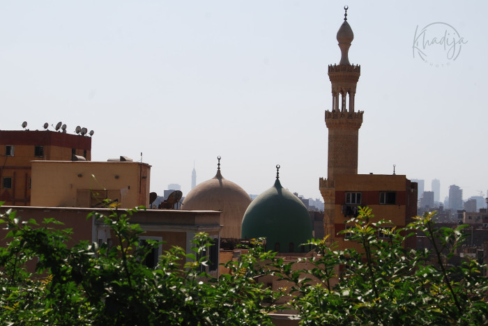 Вид из парка на Город метрвых - один из беднейших районов Каира.