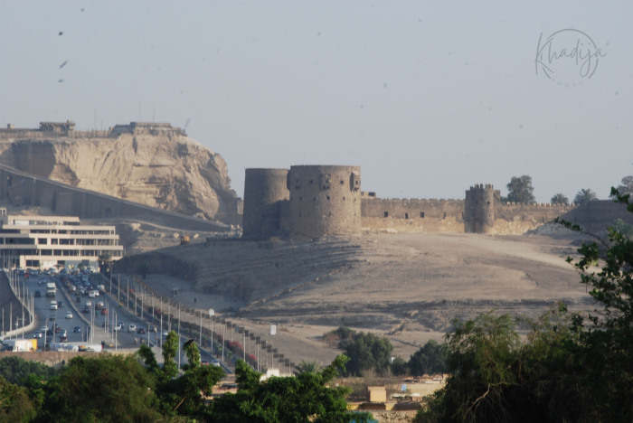 Вид из парка на Каирскую цитадель.