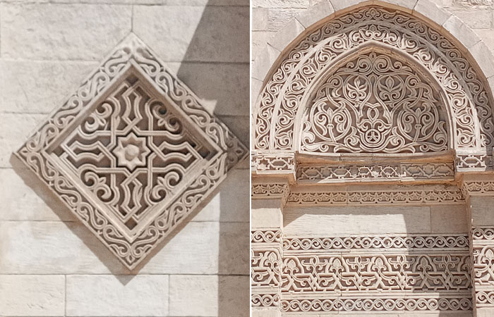 Детали каменного убранства мечети Аль-Хакима.