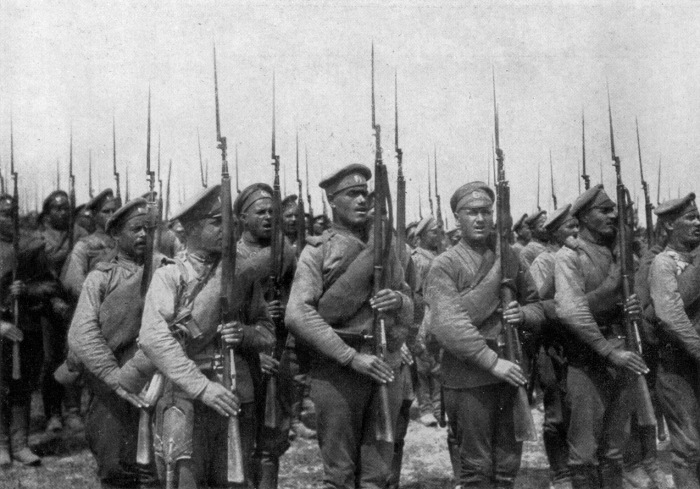 Солдаты первой мировой.