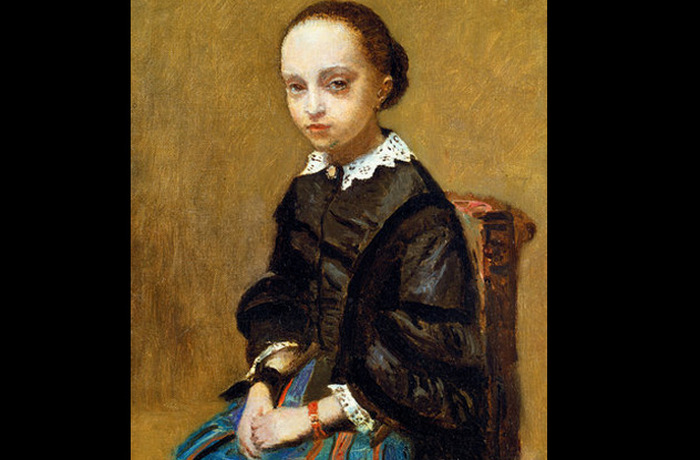 «Портрет девушки» французского художника XIX века Жан-Батиста