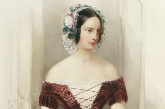 Гау В. Портрет великой княжны Александры Николаевны. Около 1840. Фрагмент