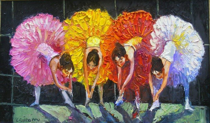 Балерины в красочных пачках