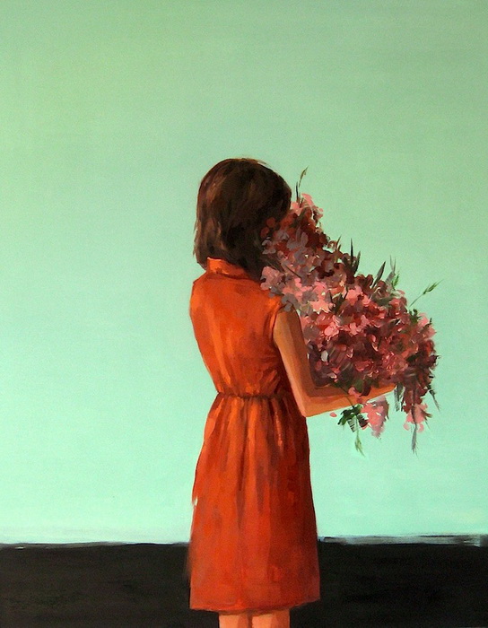 Одинокие девушки на картинах Clare Elsaesser