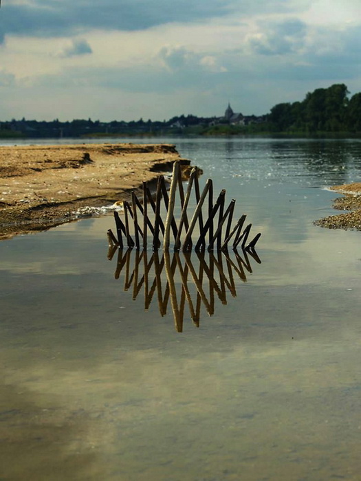 Back to Nature: геометрический лэнд-арт от Fesson Ludovic