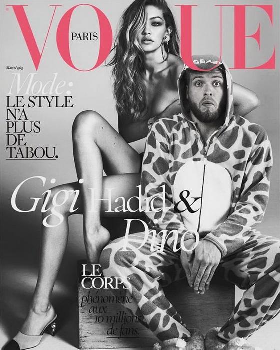 На обложке Vogue с Джиджи Хадид