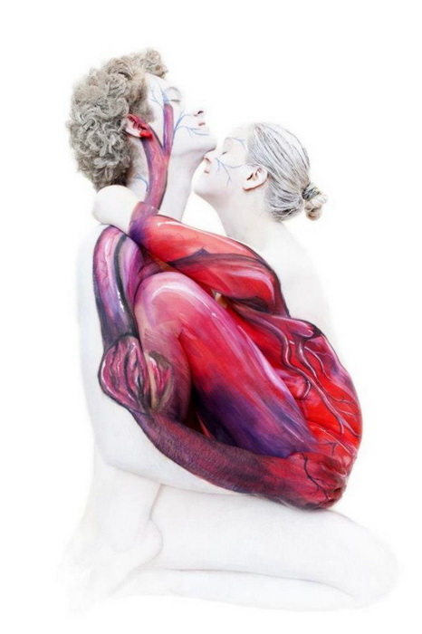 Рисунки на человеческом теле: боди-арт от Гезине Марведель (Gesine Marwedel)