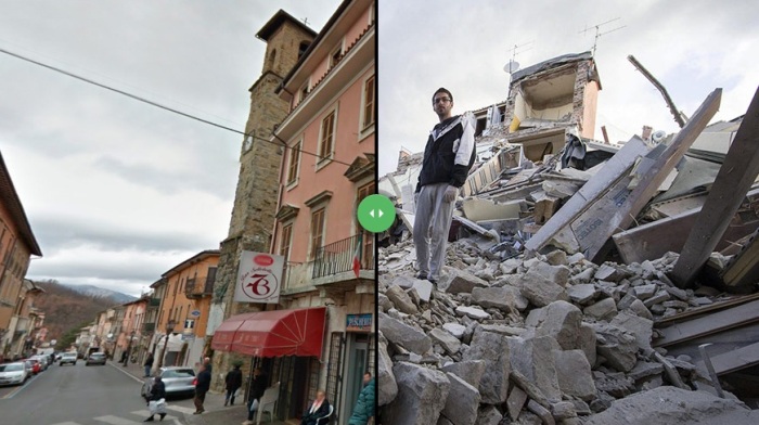 Землетрясение в Италии: фотографии до и после катаклизма