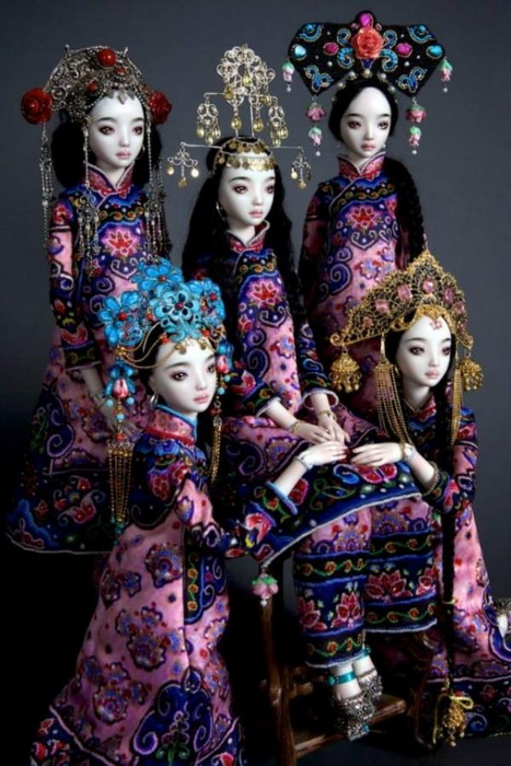 Фарфоровые куклы Марины Бычковой