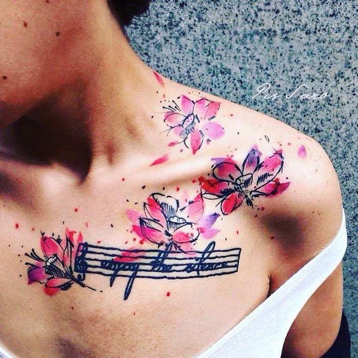 Цветочные татуировки от крымской художницы