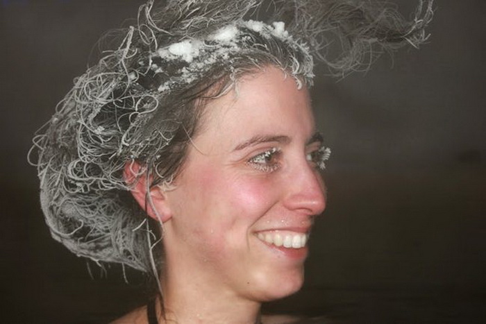 Конкурс по замораживанию волос (Канада)