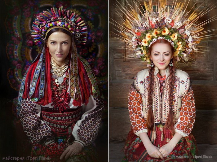 Прически для украинского наряда