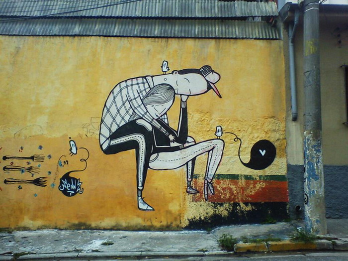 Романтические граффити от Алекса Сенны (Alex Senna)