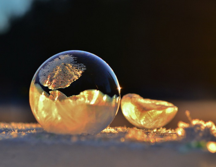 Замерзшие мыльные пузыри на фотографиях Анджелы Келли (Angela Kelly)