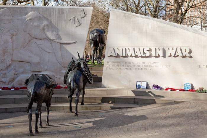 Памятник в память о Британском холокосте животных.