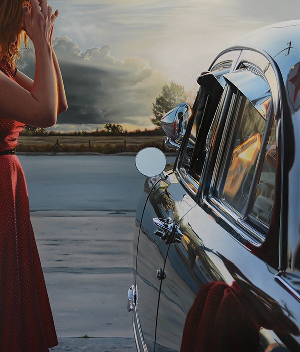 Девушки и машины на фотореалистических картинах Brian Tull