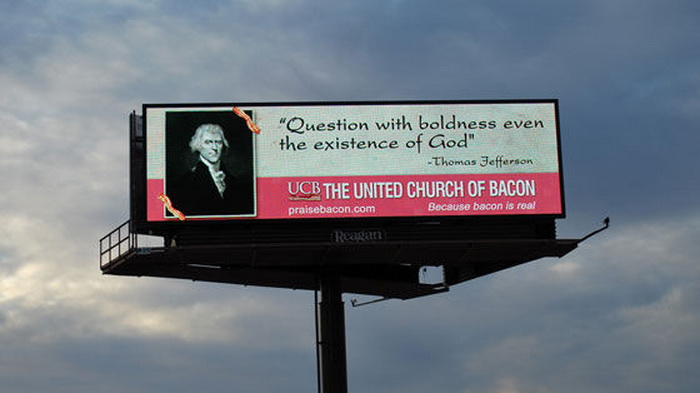 Реклама Объединенной церкви Бекона