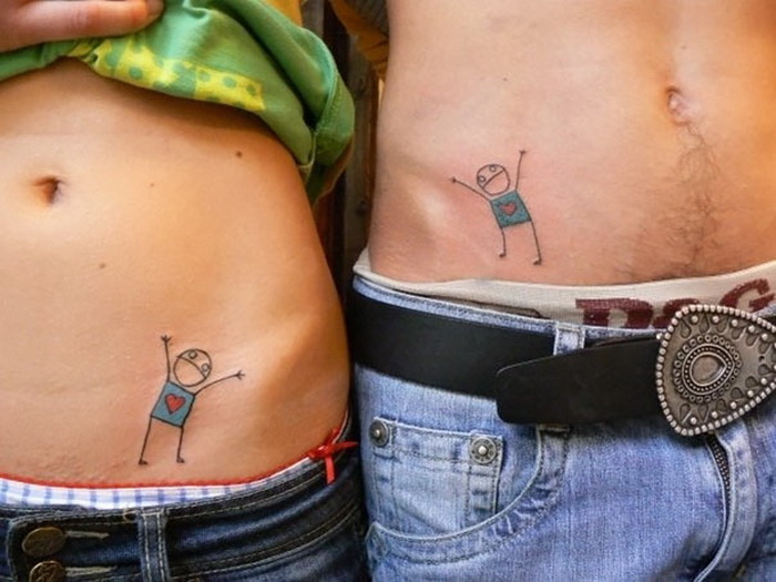 Парные татуировки для двоих: фото и сюжеты