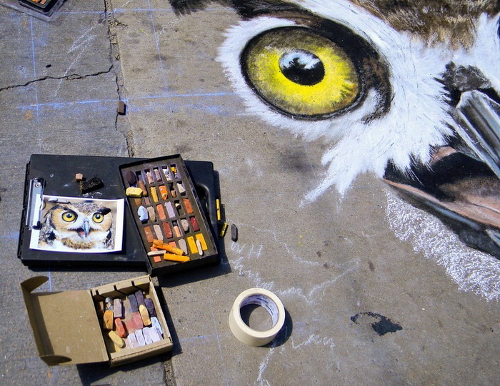 Рисунки мелом на асфальте: стрит-арт-фестиваль в Денвере