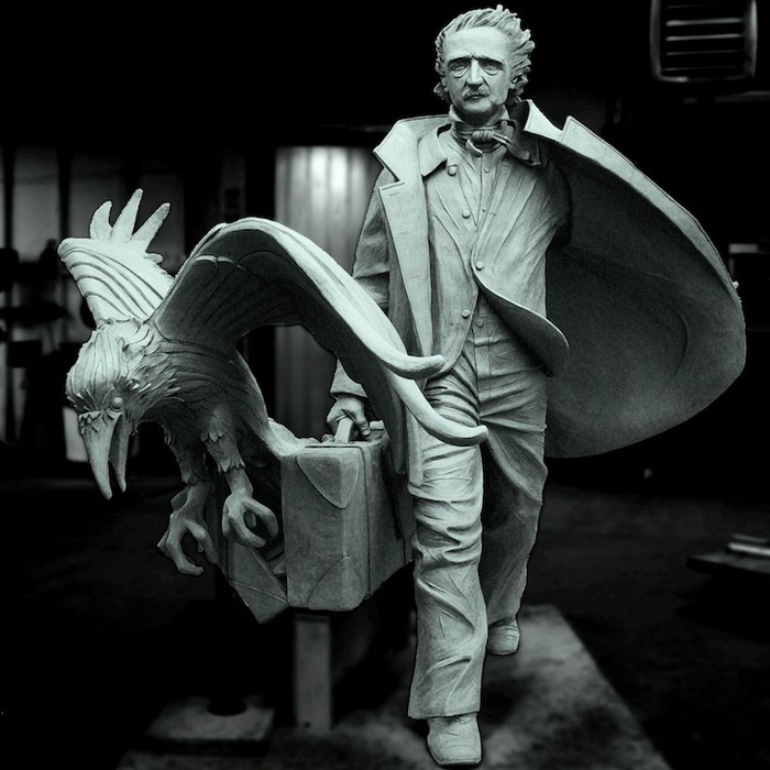 Проект памятника Эдгару Аллану По в Бостоне (Массачусетс, США)