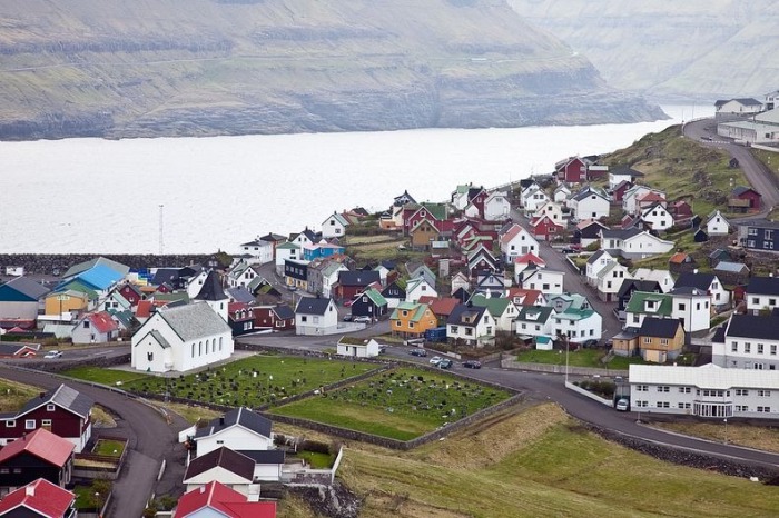 Живописные деревни на островах Faroe