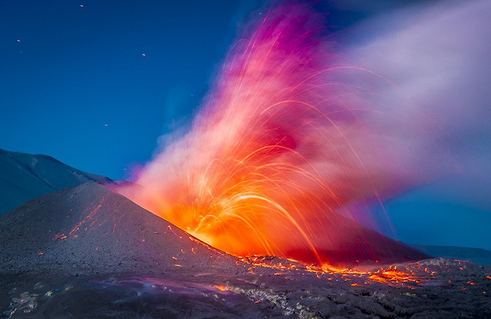 Извержение вулкана Cordon Caulle, Чили