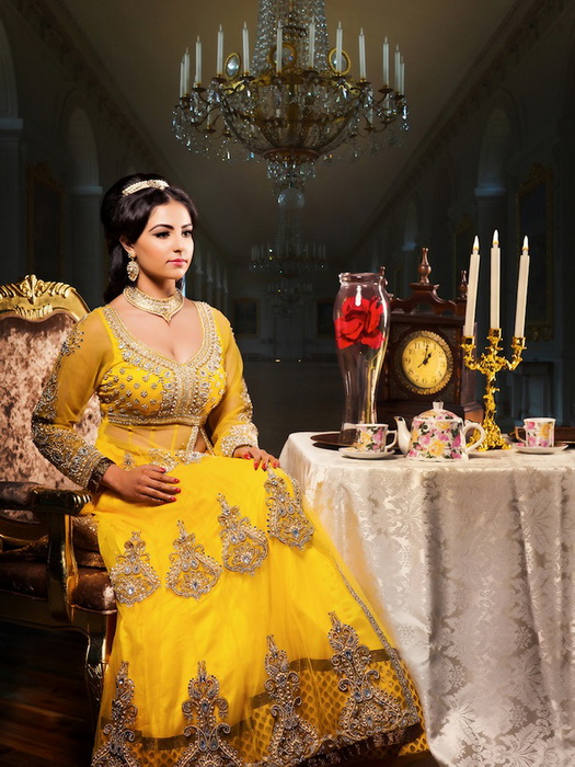 Фотографии индийских невест в образах диснеевских принцесс от Amrit Grewal